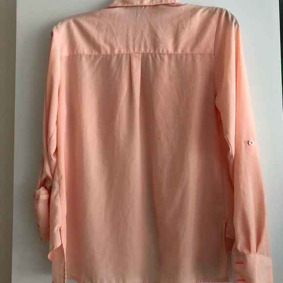 Peach breezy button up - Picture 4 of 5